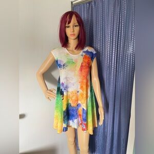 Amma Design Womens Tunic Top S Colorful Multi Casual